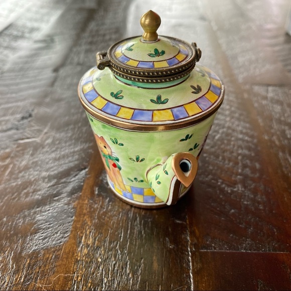 Kelvin Chen Enamel Miniature Trinket Teapot Cats - Picture 7 of 7